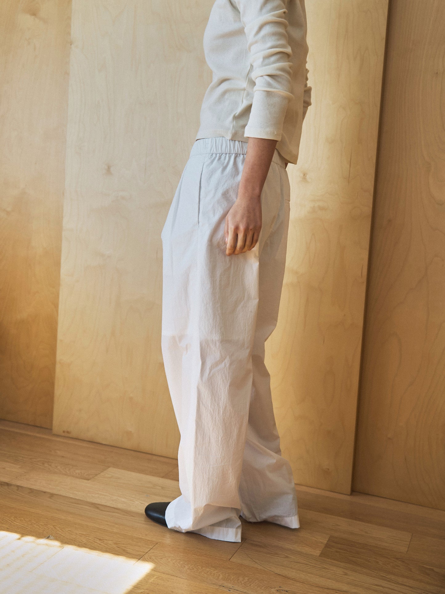 ROSA EASY COTTON PANTS [ White ]