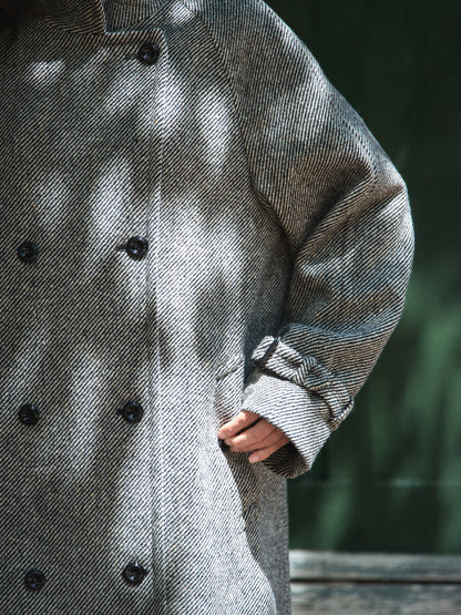 SHELBY COAT [ Black Donegal Tweed ] 2nd pre-order