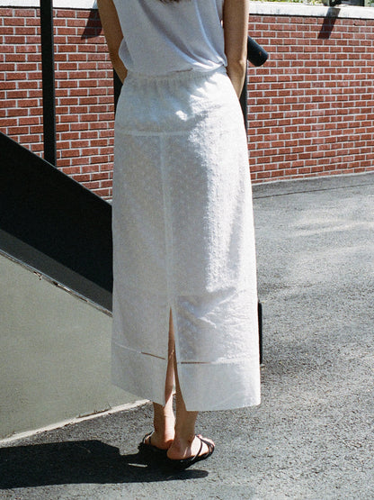 (-30%) AIÒLA LONG SKIRT [ Pure White ]