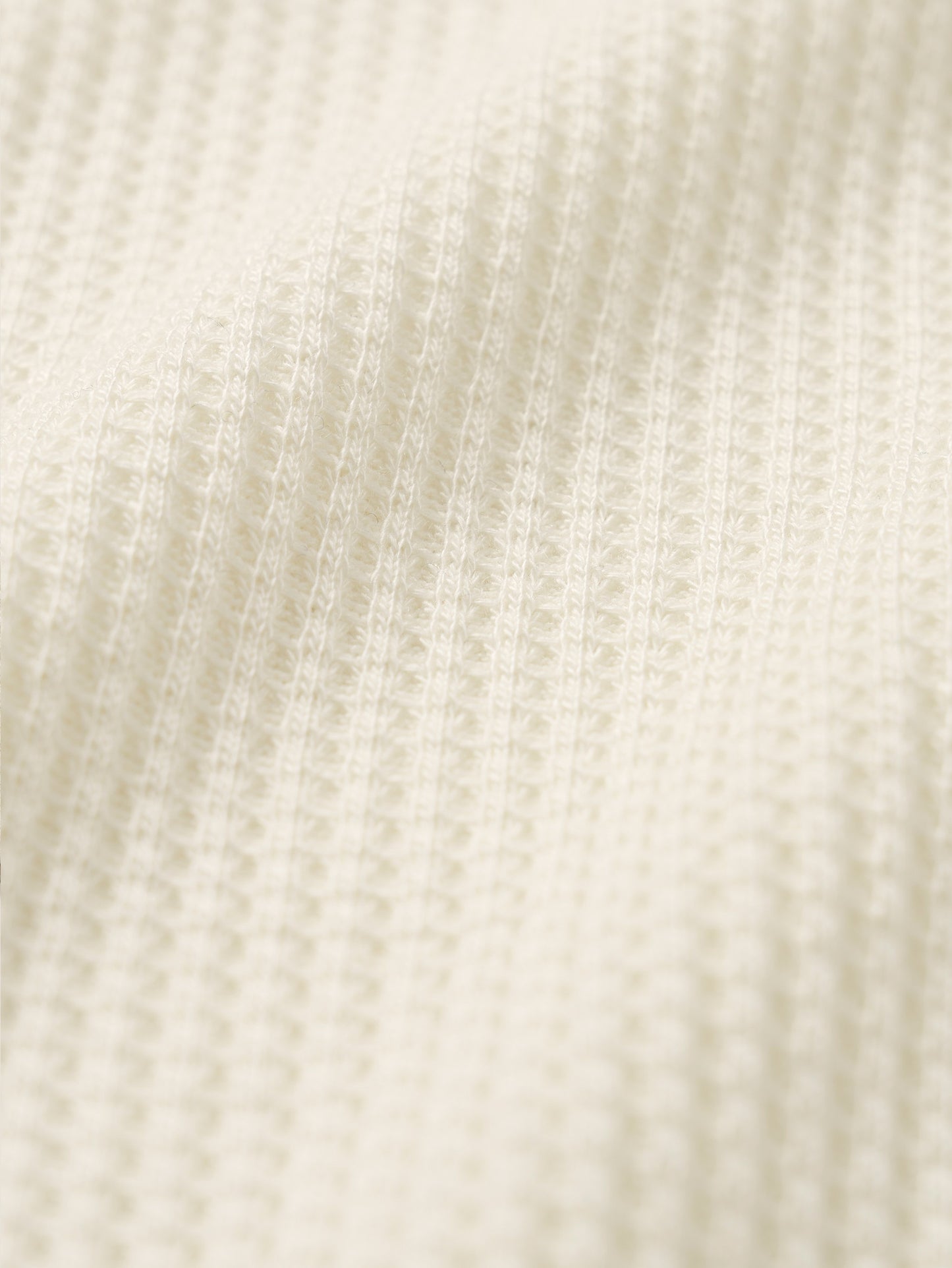 AIRY WAFFLE CARDIGAN [ Cream ]