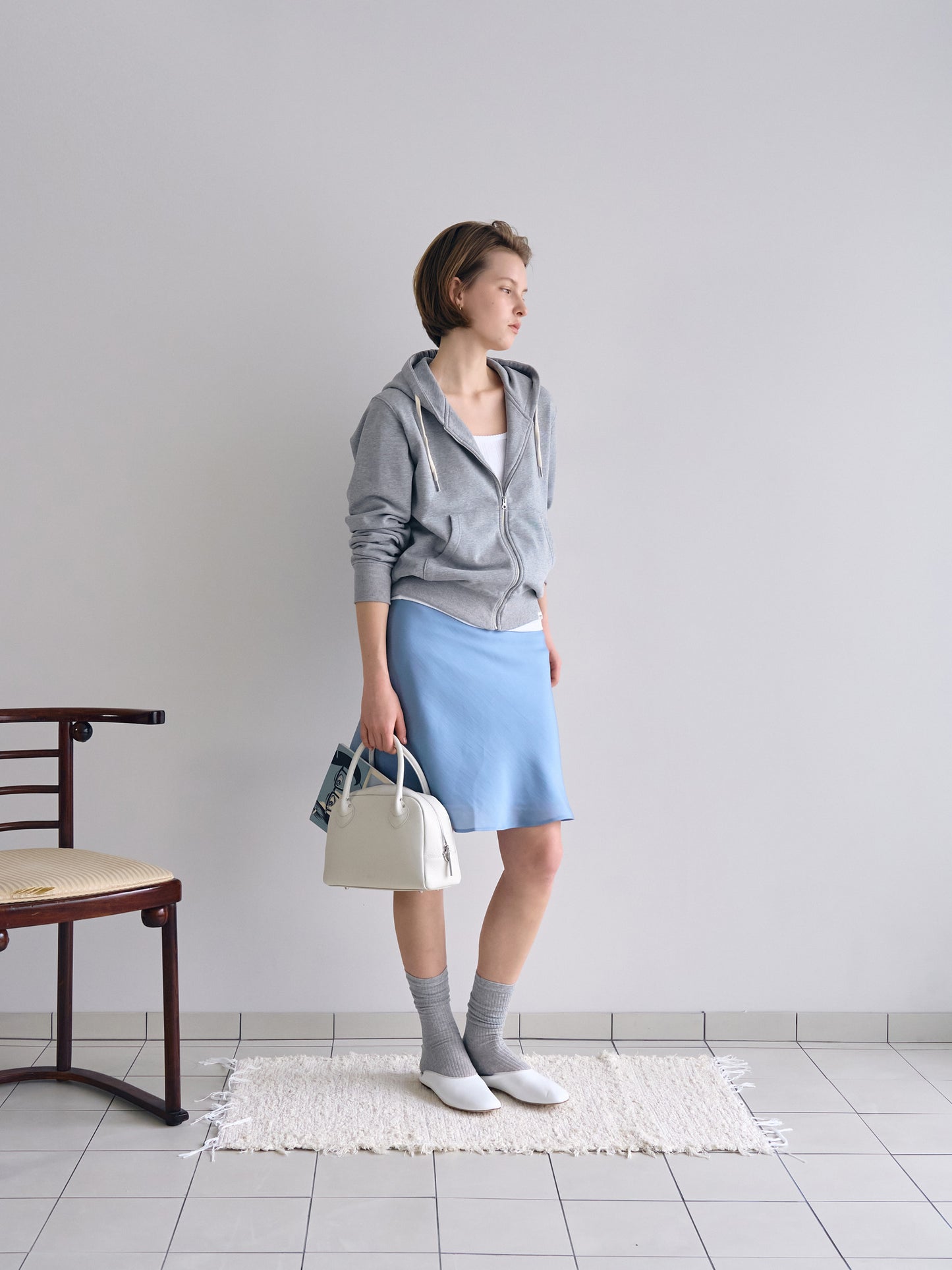 GRACE OPERA FLATS [ Clean White ] Italian Leather