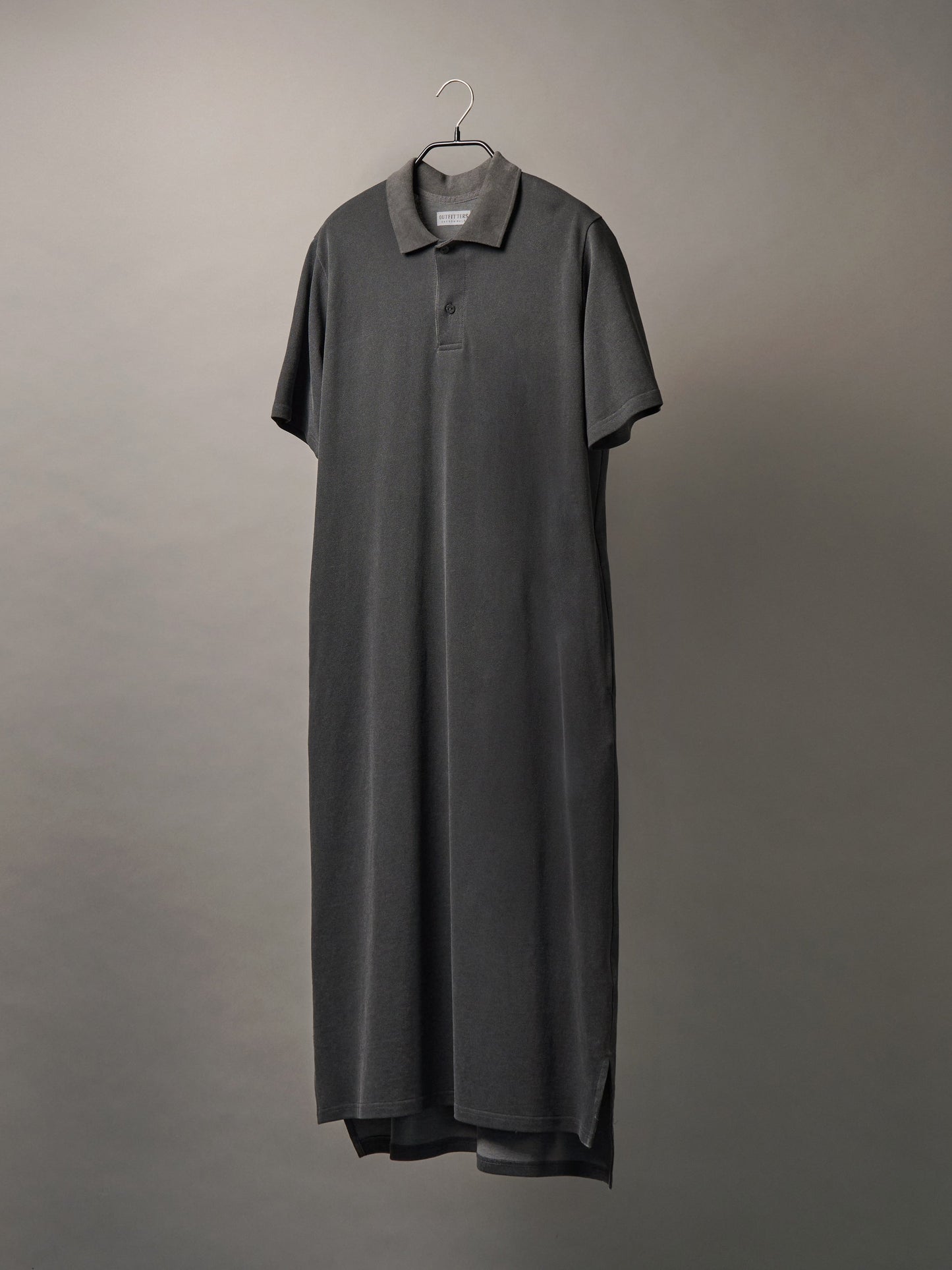 (-30%) COURT PIQUE COTTON DRESS [ Charcoal Grey ]