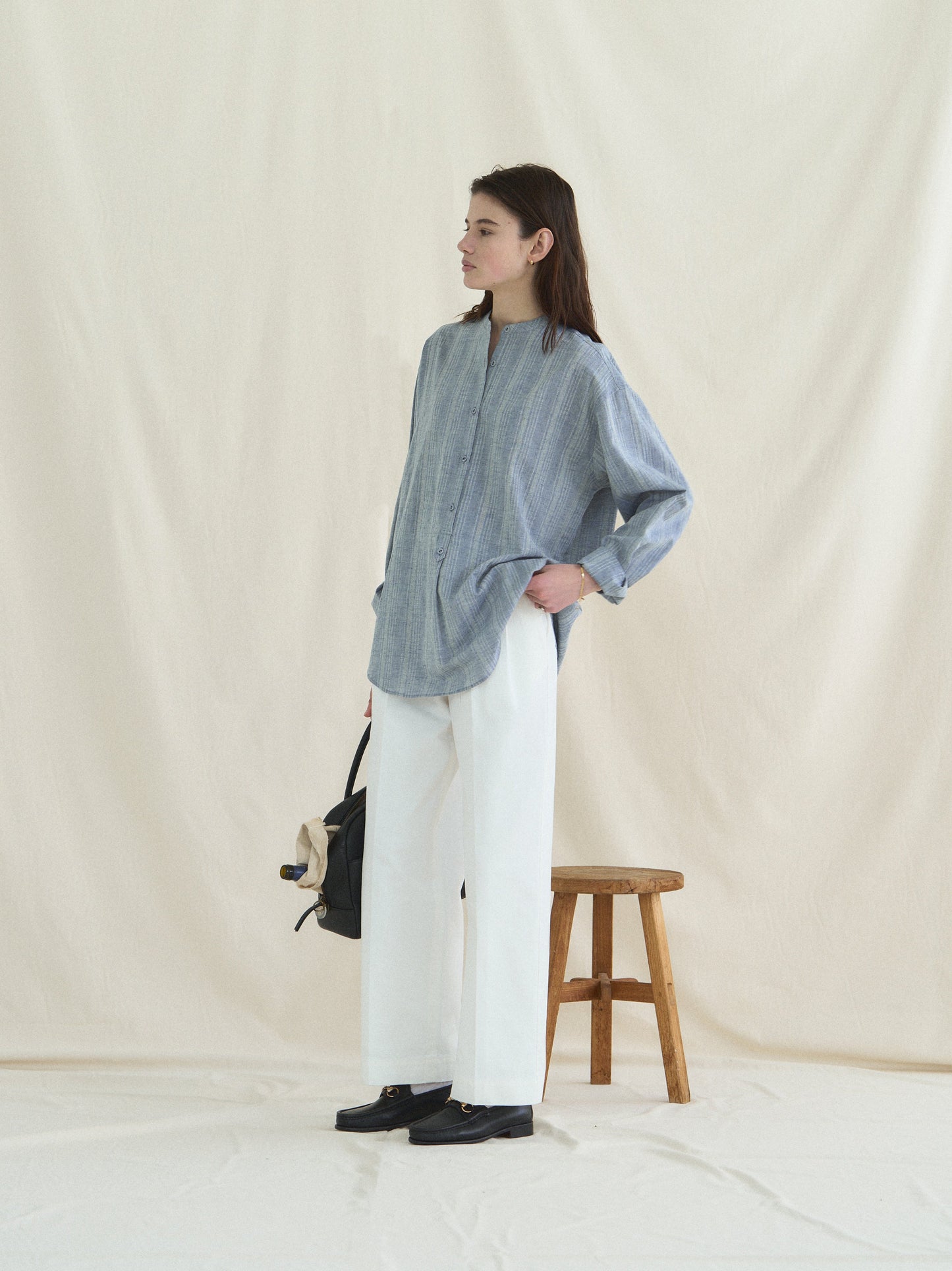 (-30%) BREAKFAST LONG SHIRT [ Denim Blue ]