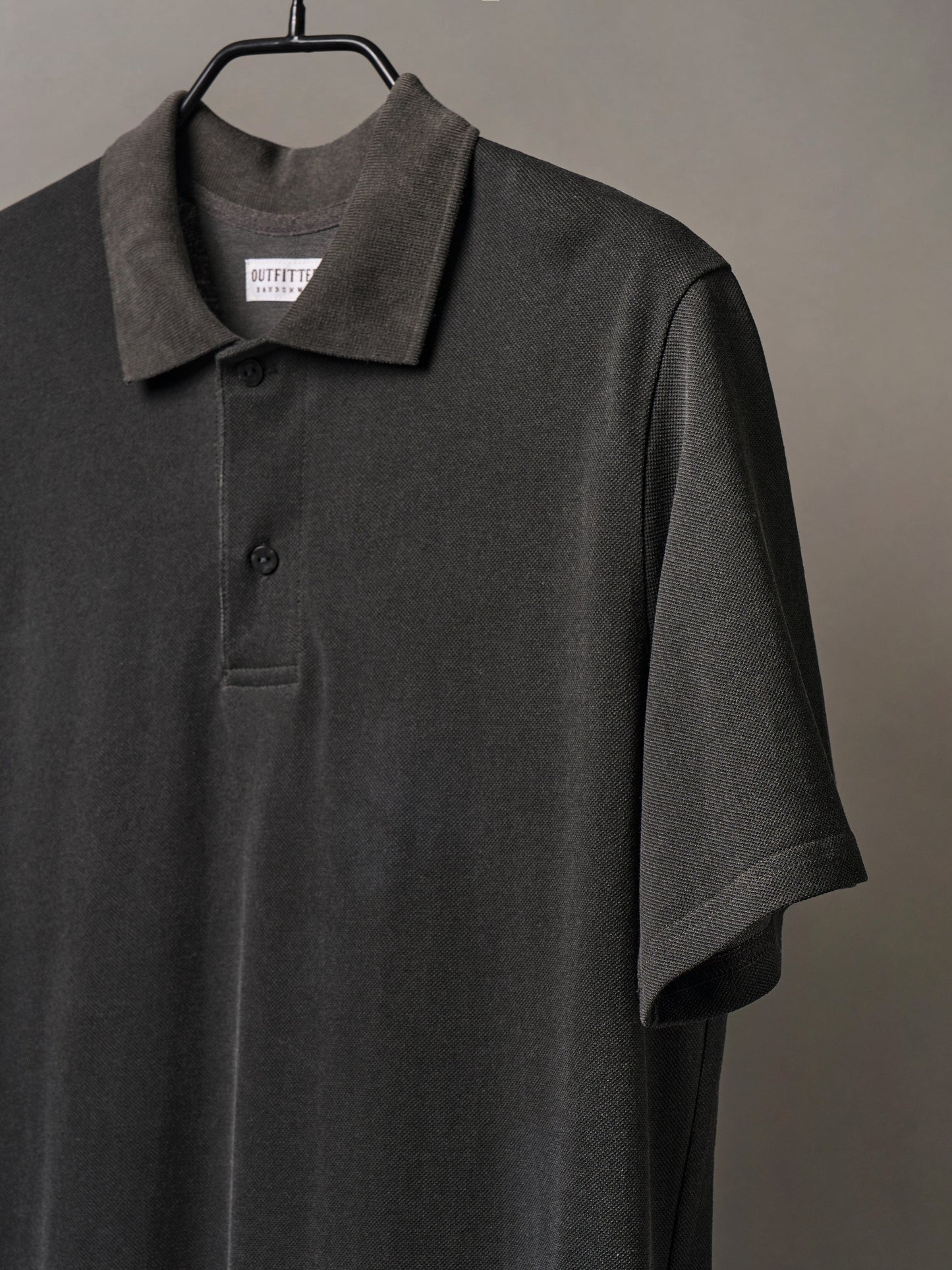 (-30%) COURT PIQUE COTTON DRESS [ Charcoal Grey ]