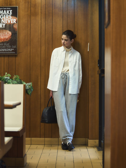 2 POCKET BUTTON DOWN SHIRT [ White Cotton ]