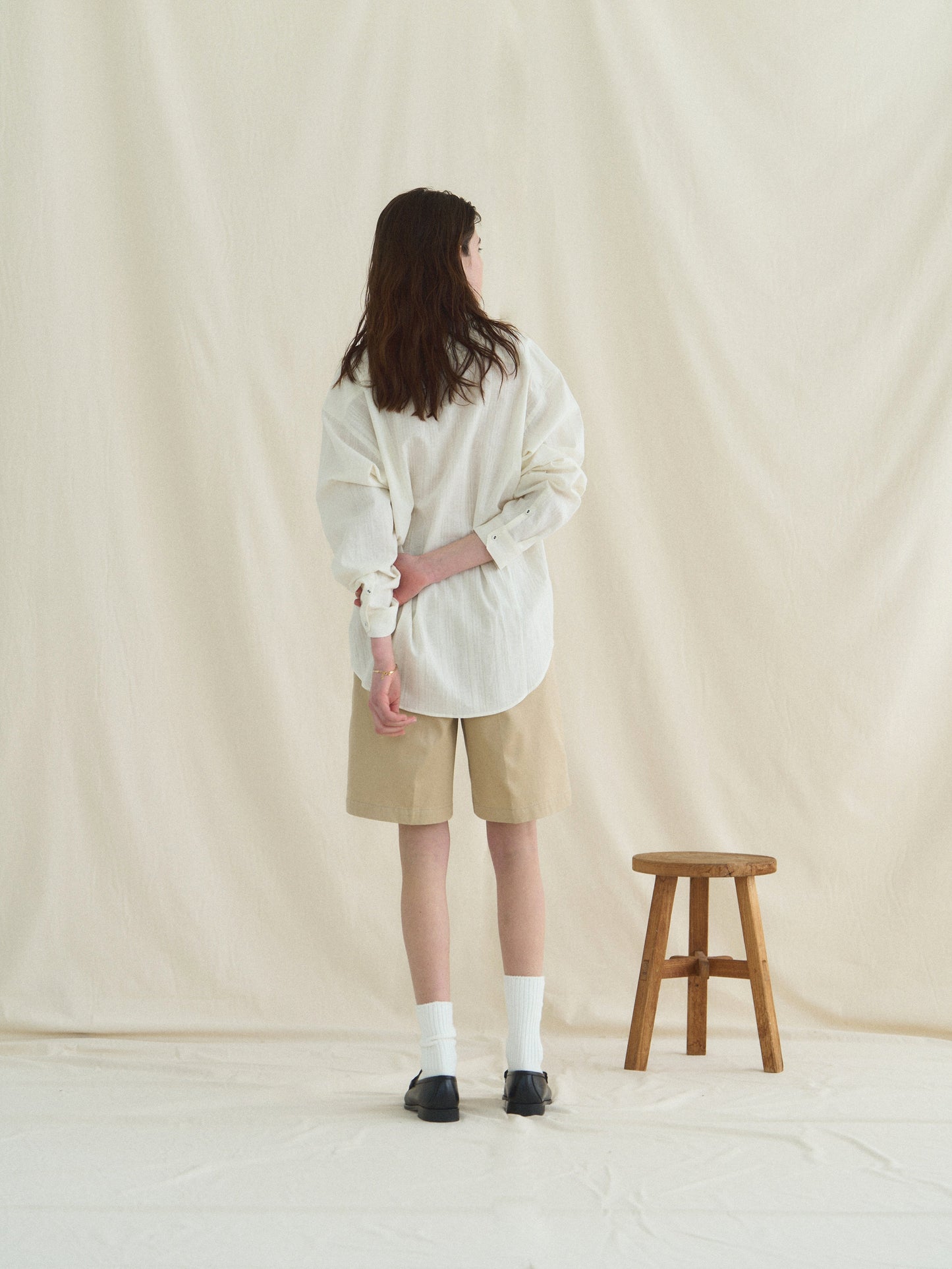 50's AMERICAN CHINO SHORTS [ Military Beige ]