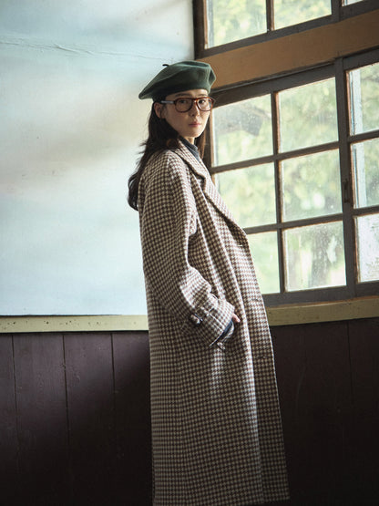 SHELBY COAT [ Brown Houndstooth Check Tweed ] 2nd pre-order