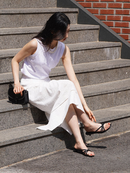 (-30%) AIÒLA LONG SKIRT [ Pure White ]