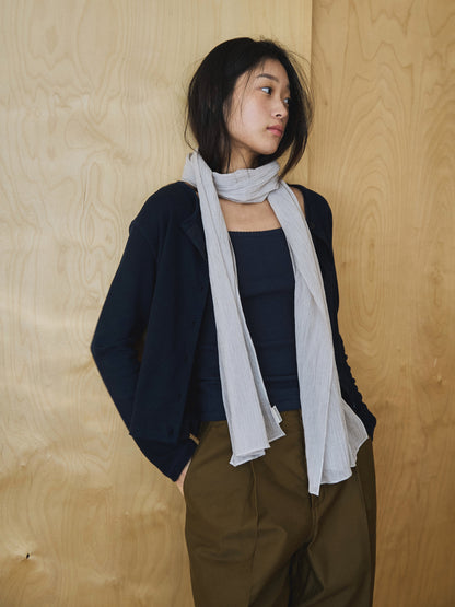 MIST STRIPE SCARF [ Off White ]