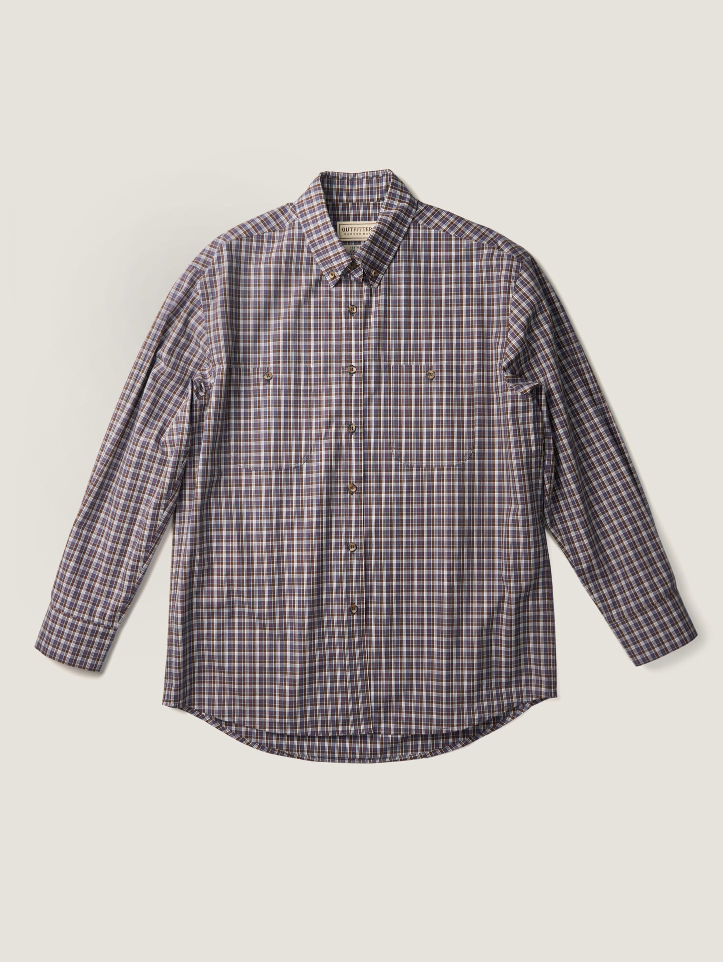 2 POCKET BUTTON DOWN SHIRT [ Violet Tartan ]