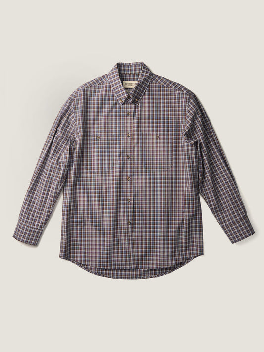 2 POCKET BUTTON DOWN SHIRT [ Violet Tartan ]