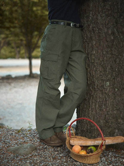 EASE WASHED CARGO PANTS [ Washed Khaki ]