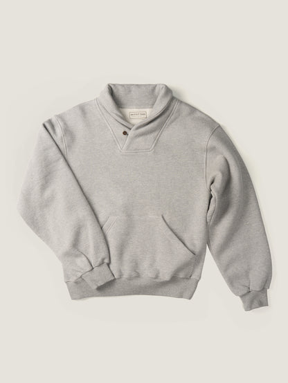 SHAWL COLLAR SWEATSHIRT [ Gray Melange ] 1st Reorder