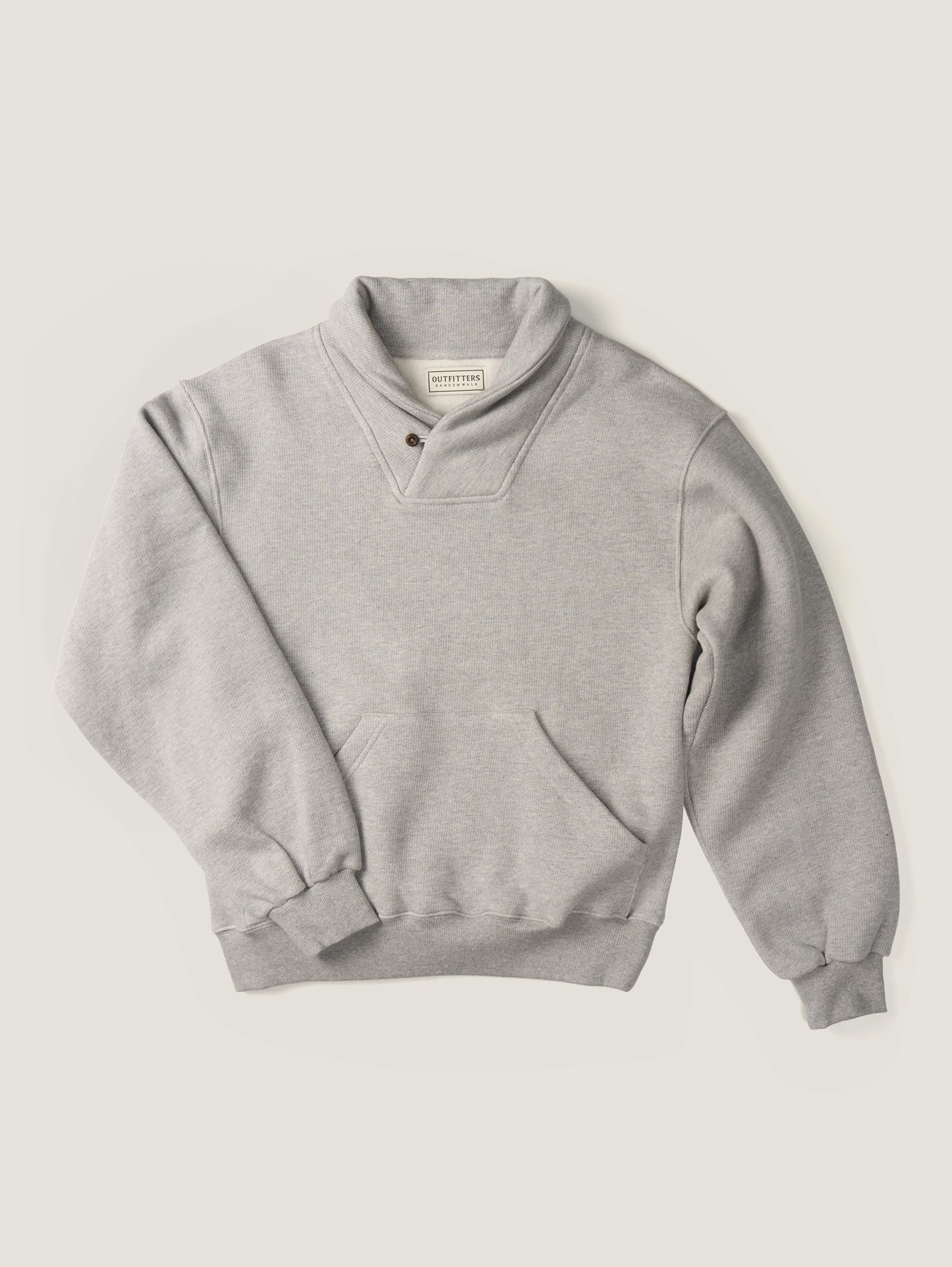 SHAWL COLLAR SWEATSHIRT [ Gray Melange ] 1st Reorder