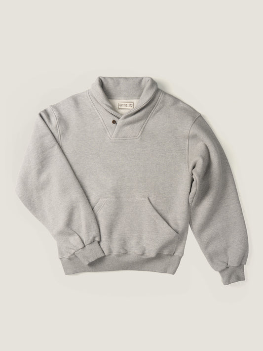 SHAWL COLLAR SWEATSHIRT [ Gray Melange ] 1st Reorder