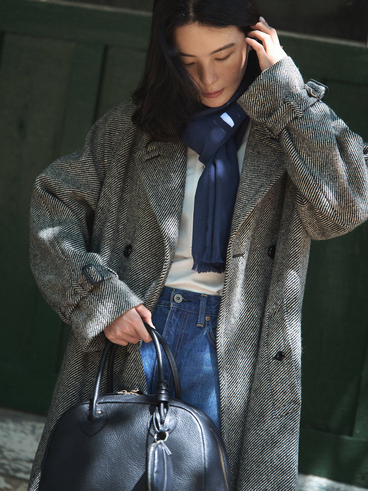 SHELBY COAT [ Black Donegal Tweed ] 2nd pre-order