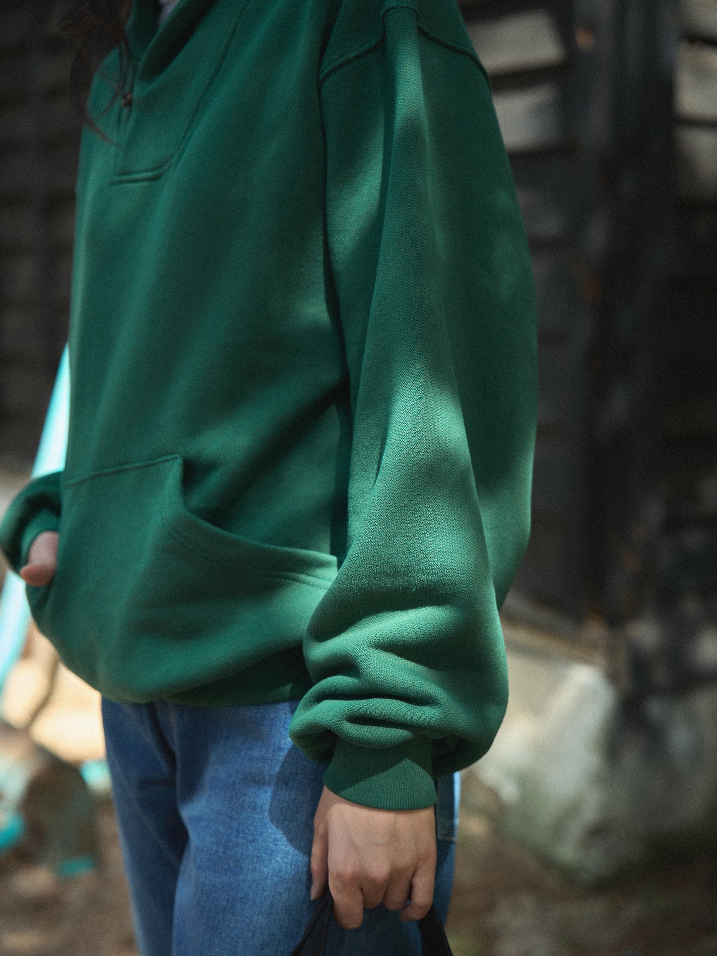 SHAWL COLLAR SWEATSHIRT [ British Green ]