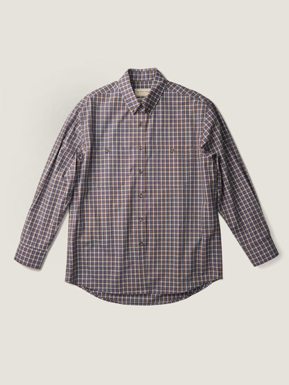 2 POCKET BUTTON DOWN SHIRT [ Violet Tartan ]