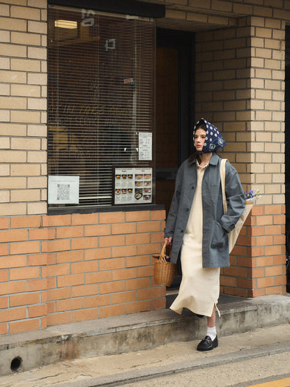 (-30%) ATELIER LONG JACKET [ Smokey Blue ]