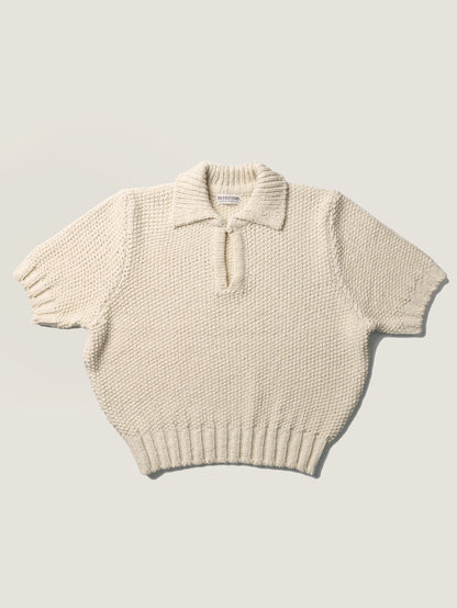 LOW GAUGE SKIPPER SWEATER [ Neutral Cream ]