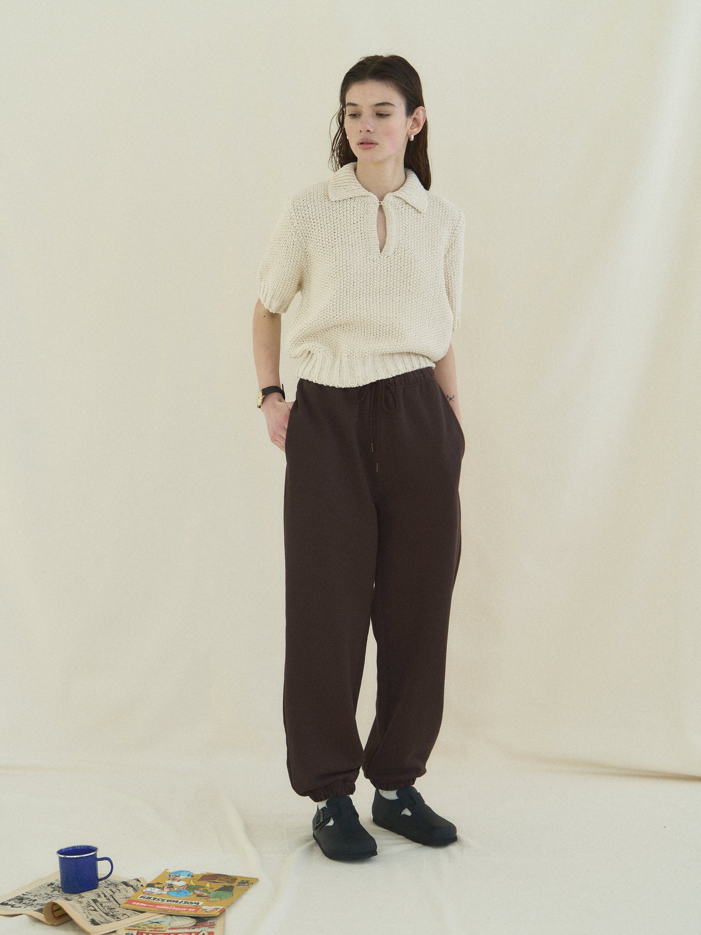 ALL DAY SWEATPANTS [ Chocolate Brown ]