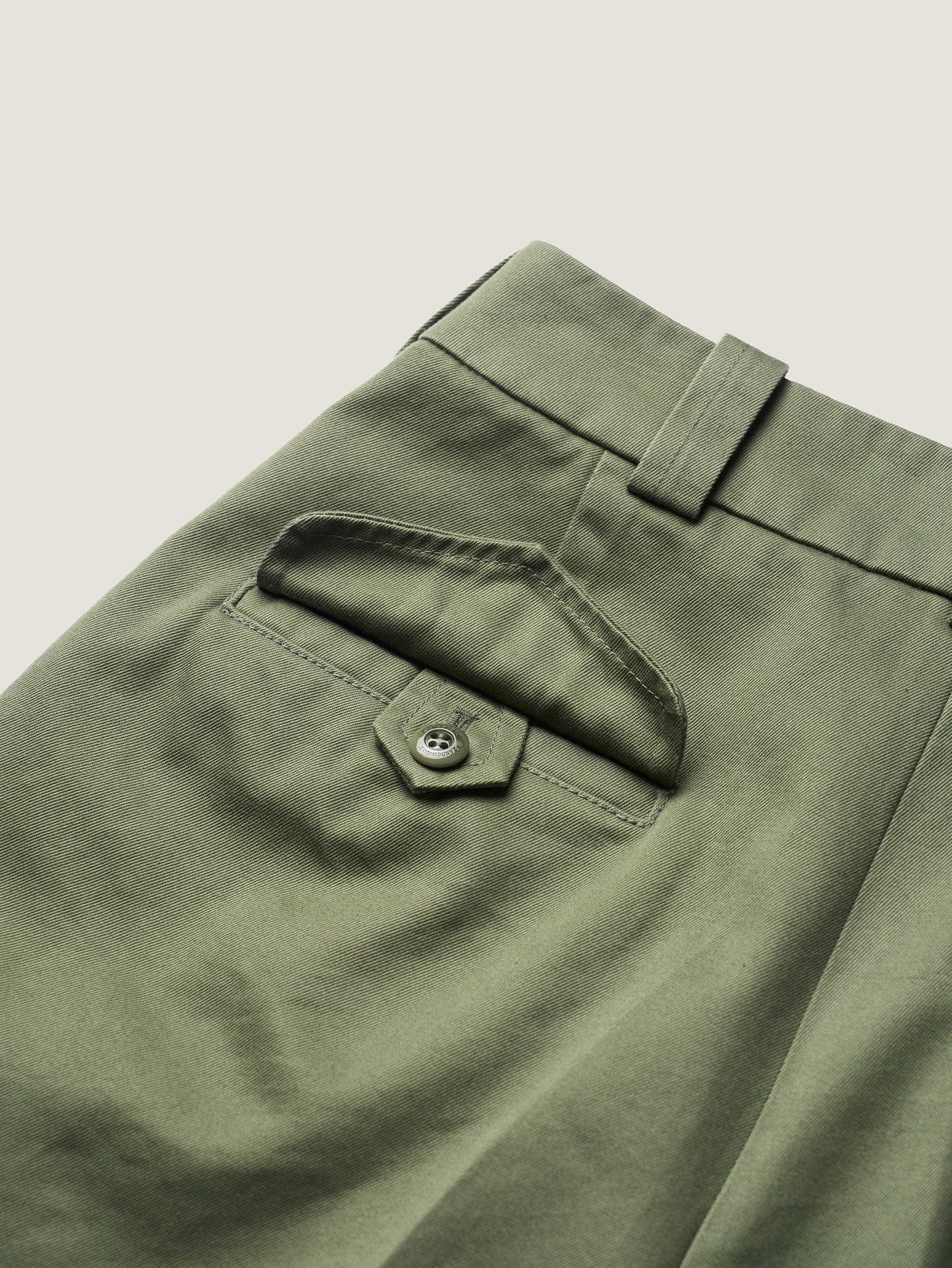 50's AMERICAN CHINO SHORTS [ Military Khaki ]