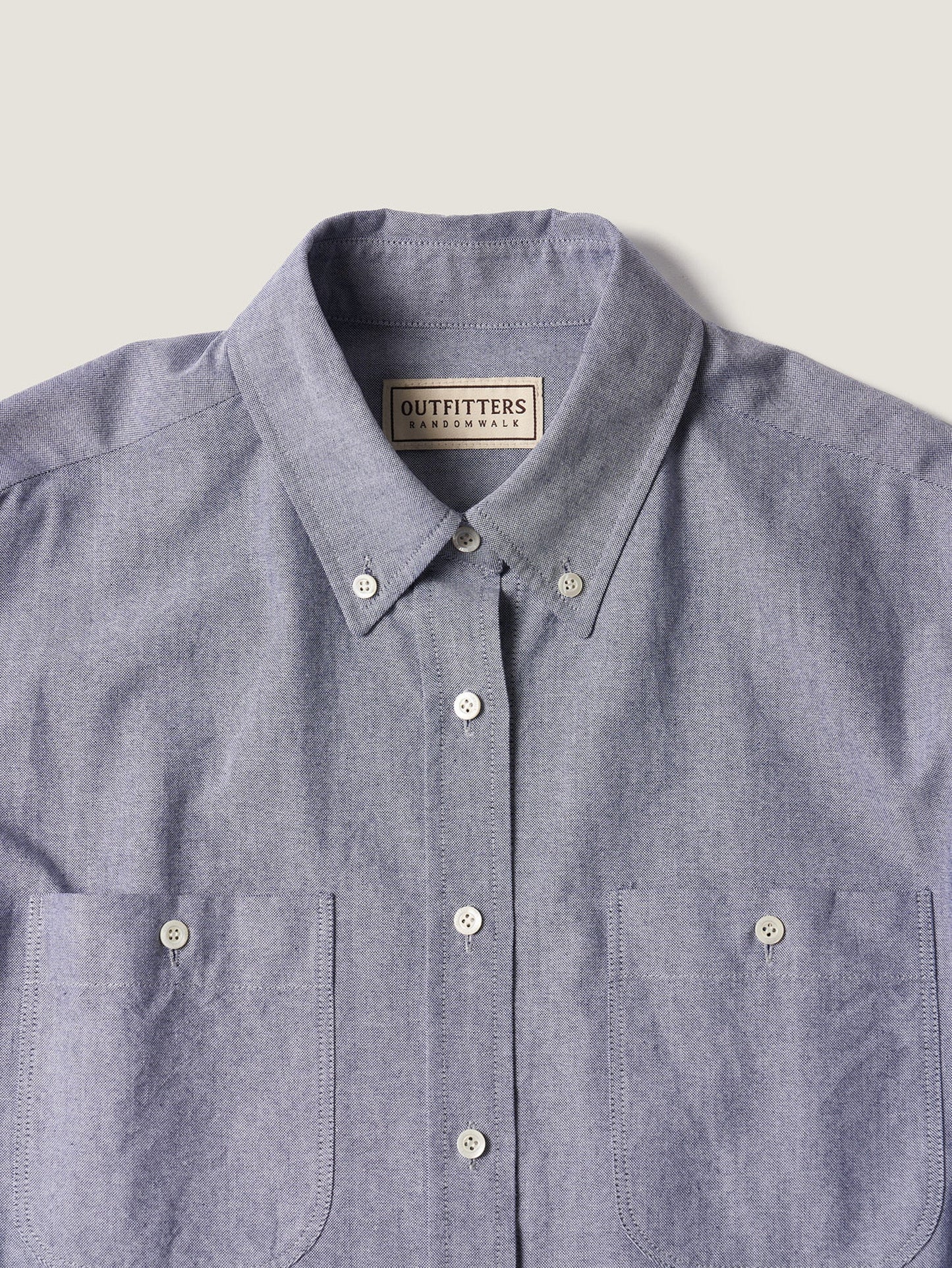 2 POCKET BUTTON DOWN SHIRT [ Navy Oxford ]