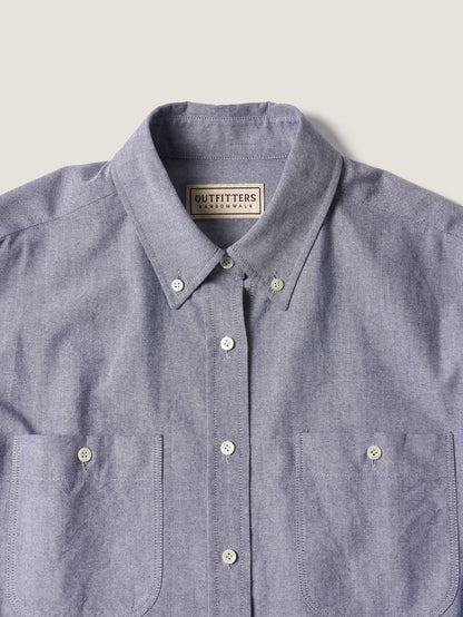 2 POCKET BUTTON DOWN SHIRT [ Navy Oxford ]