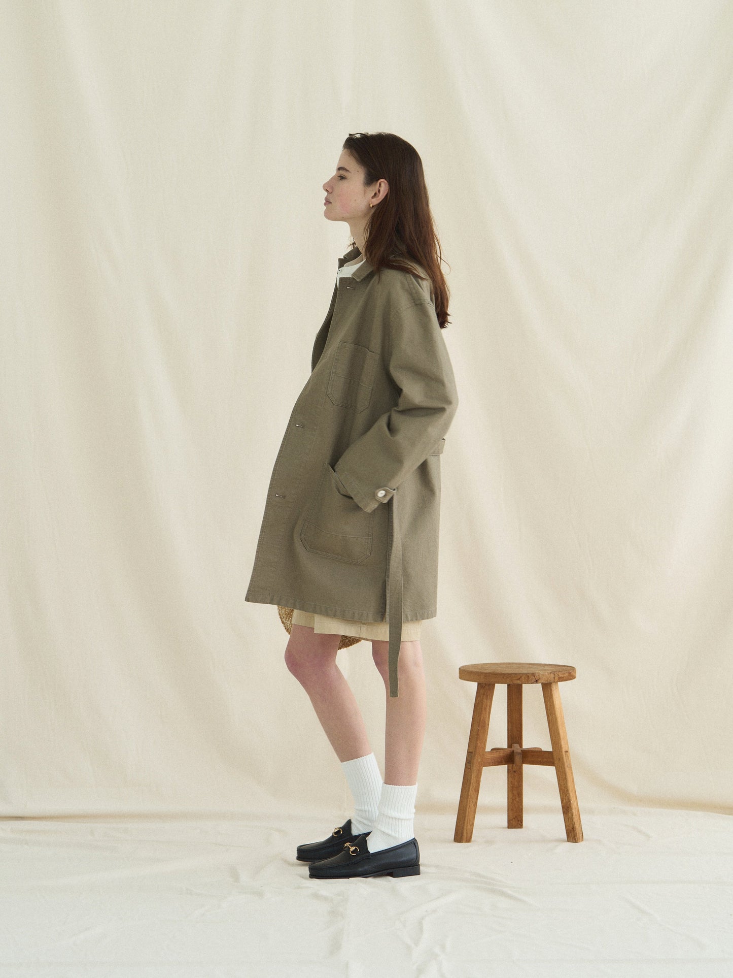 (-30%) ATELIER LONG JACKET [ Dessert Beige ]