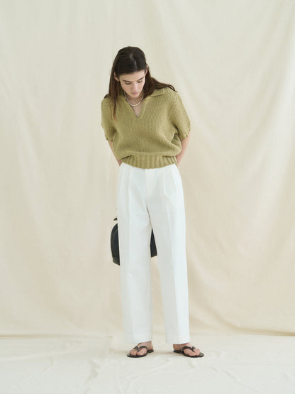 REFINED CLASSIC CHINO PANTS [ Cotton White ]