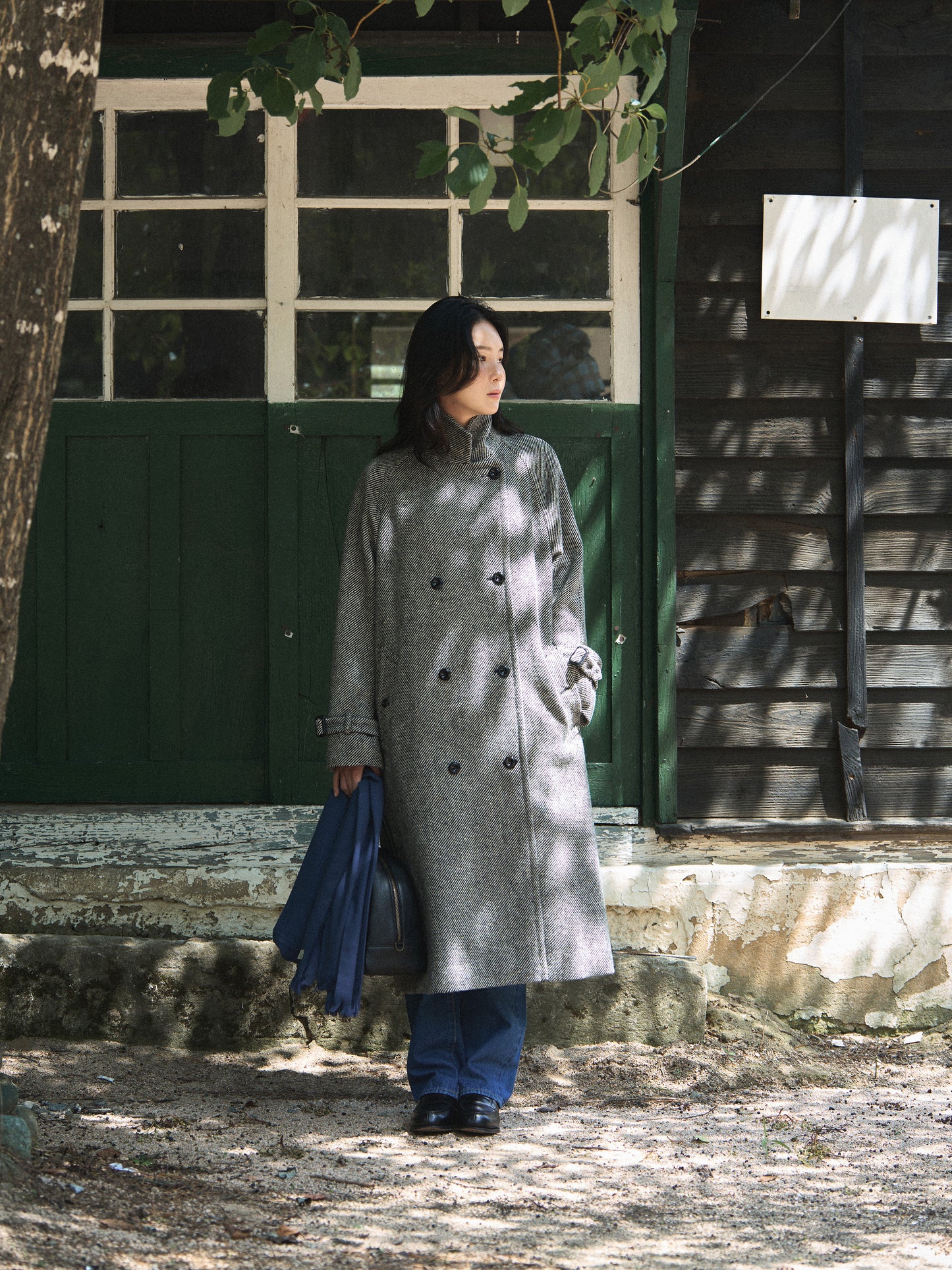 SHELBY COAT [ Black Donegal Tweed ] 2nd pre-order