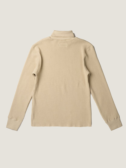 SALLY'S WAFFLE TURTLE TEE [ Biscuit Beige ] New Season