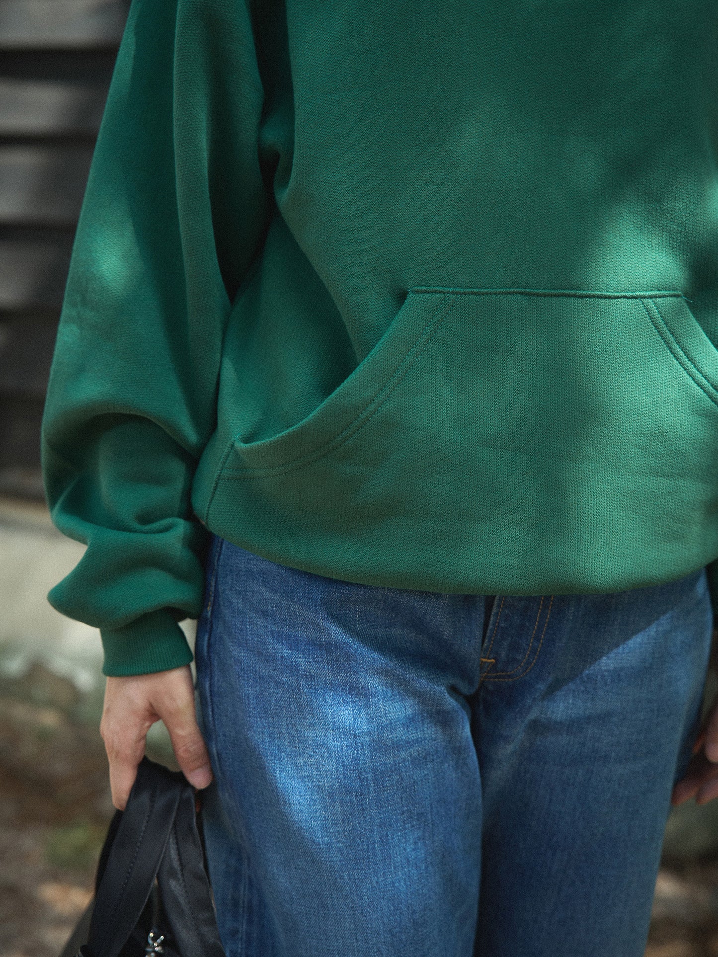 SHAWL COLLAR SWEATSHIRT [ British Green ]