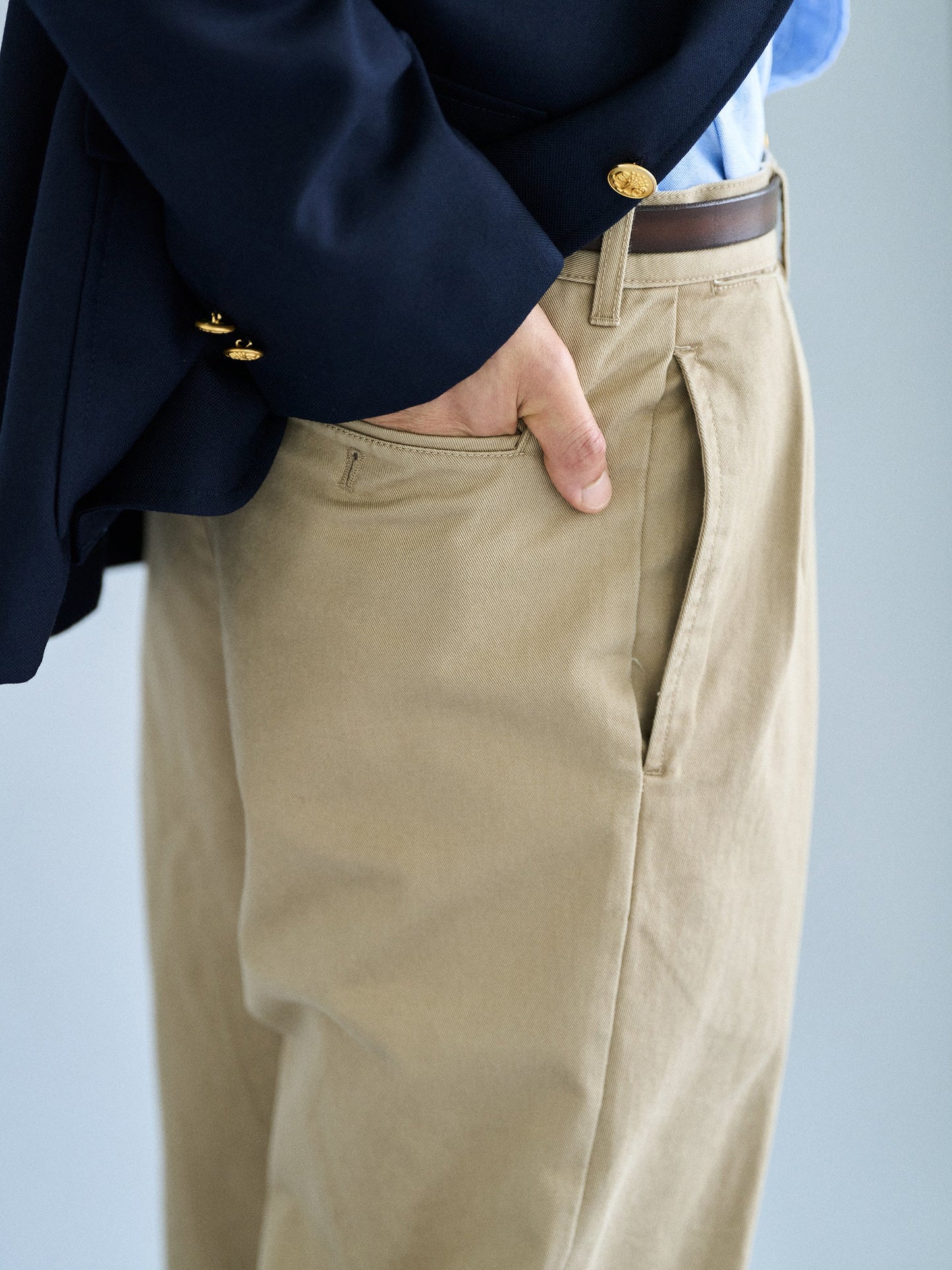 RELAXED TAPERED CHINO [ Beige ]