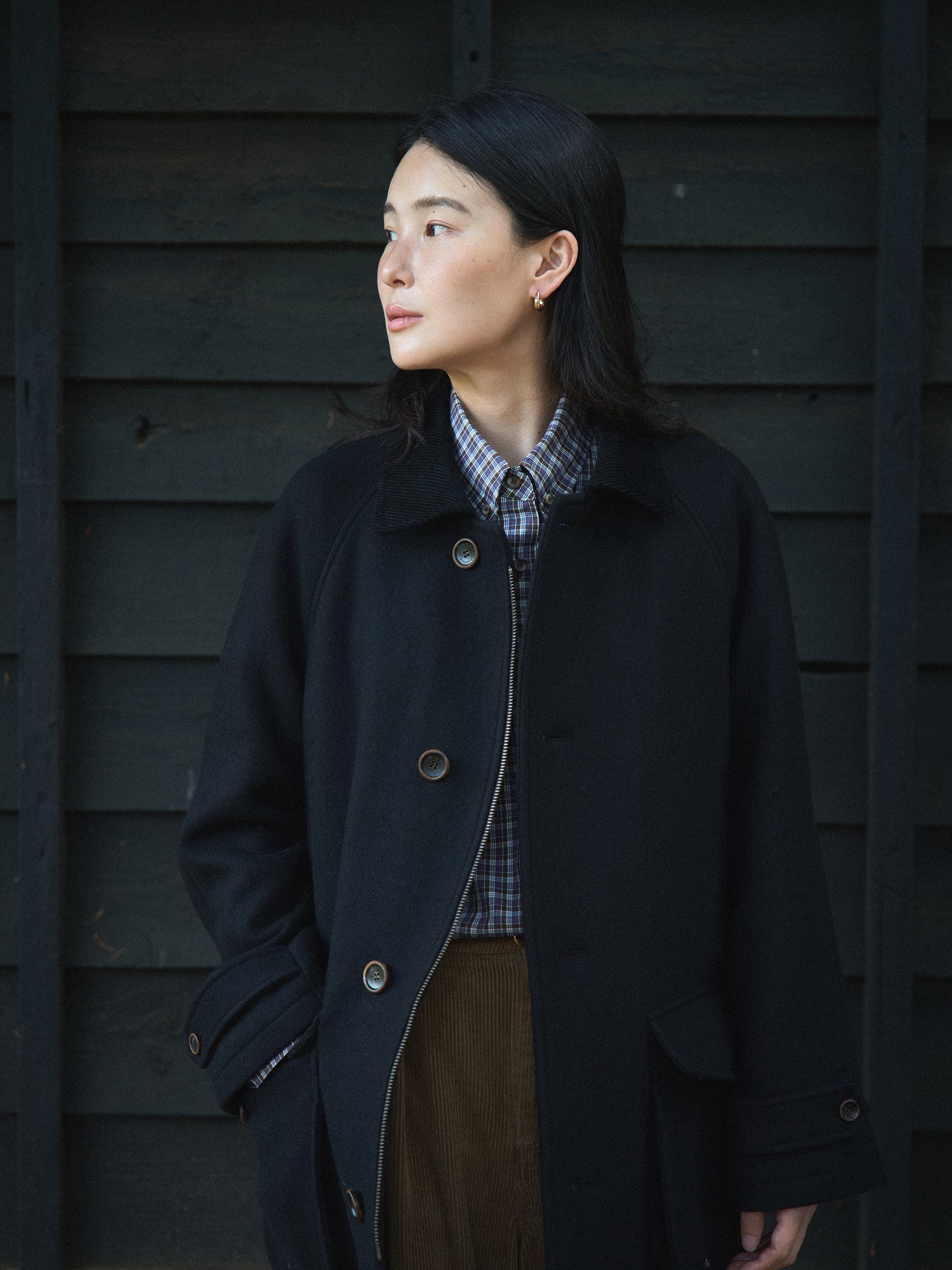 VERMONT HALF COAT [ Rich Black ]