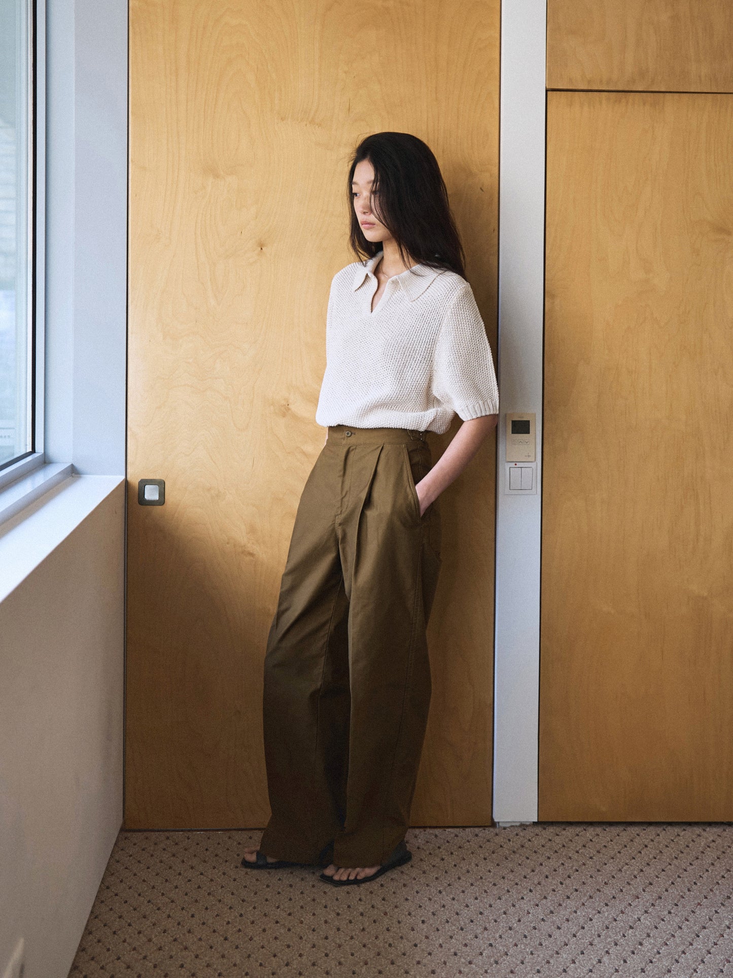 LOW GAUGE SKIPPER SWEATER New Season [ Soft Cream ]