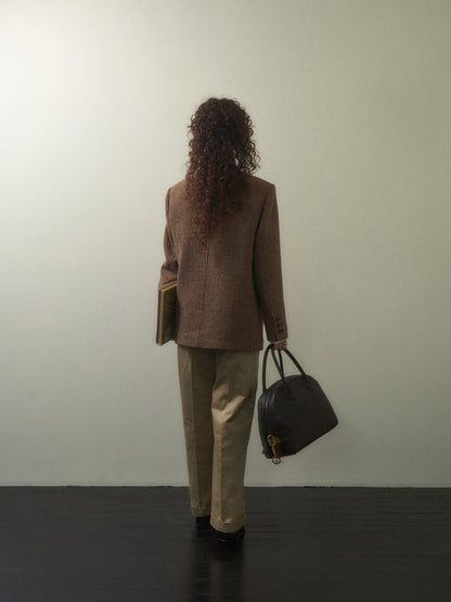 (-20%) DIANA TWEED BLAZER [ Country Check ]