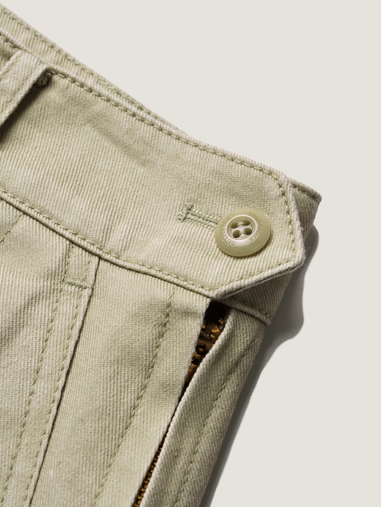 (-30%) OLD WASHED COTTON SKIRT [ Ecru Beige ]