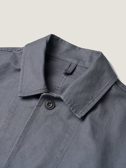 (-30%) ATELIER LONG JACKET [ Smokey Blue ]