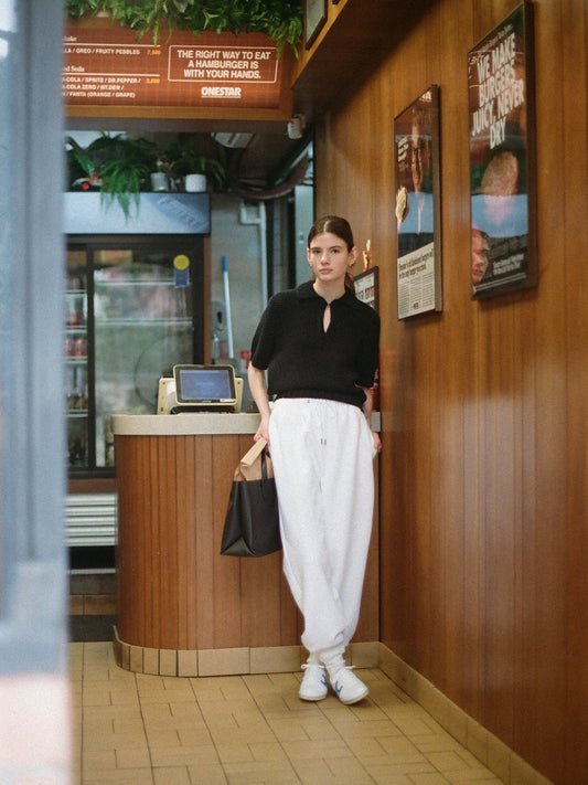 ALL DAY SWEATPANTS [ Clean White ]