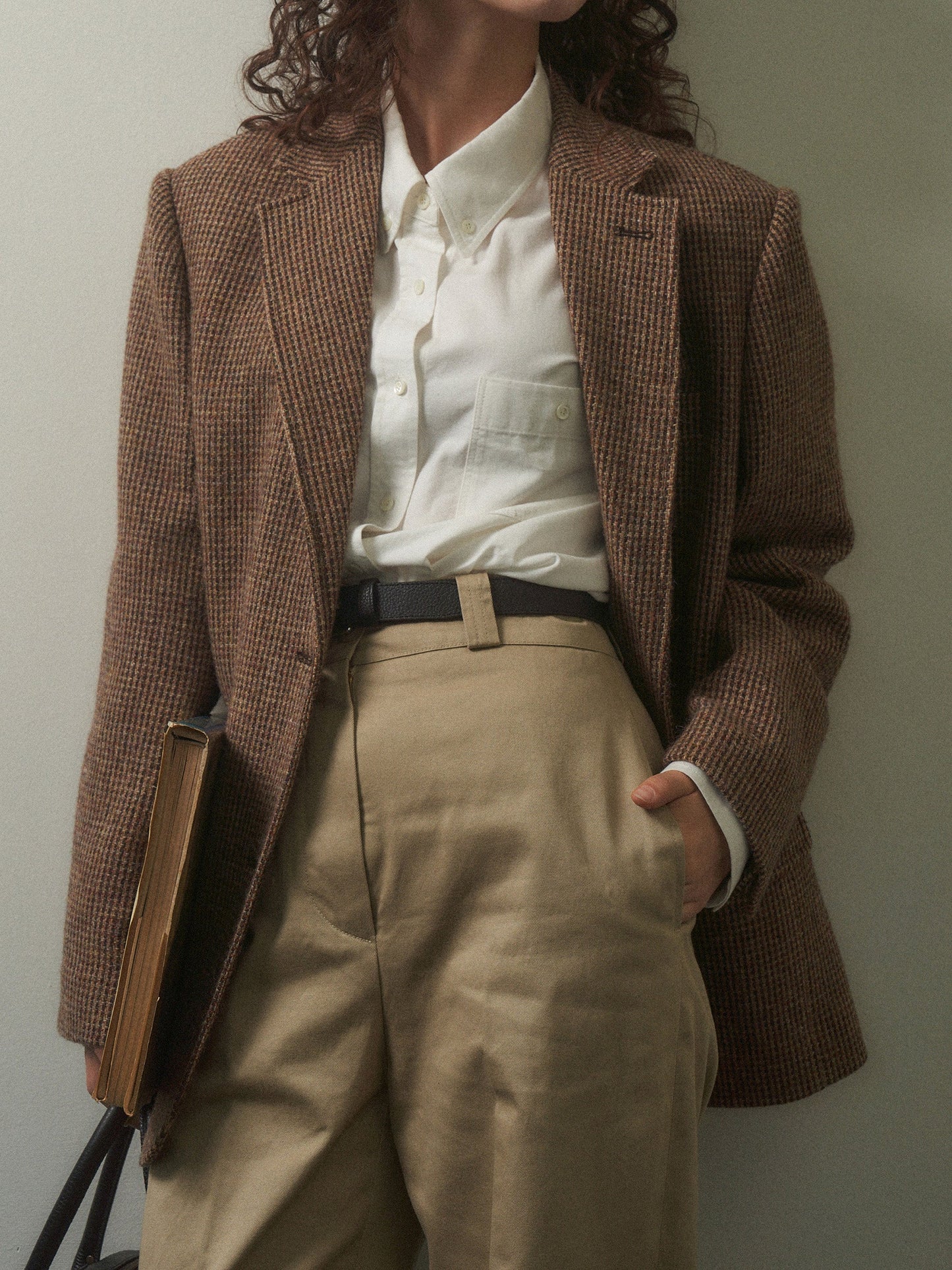 (-20%) DIANA TWEED BLAZER [ Country Check ]