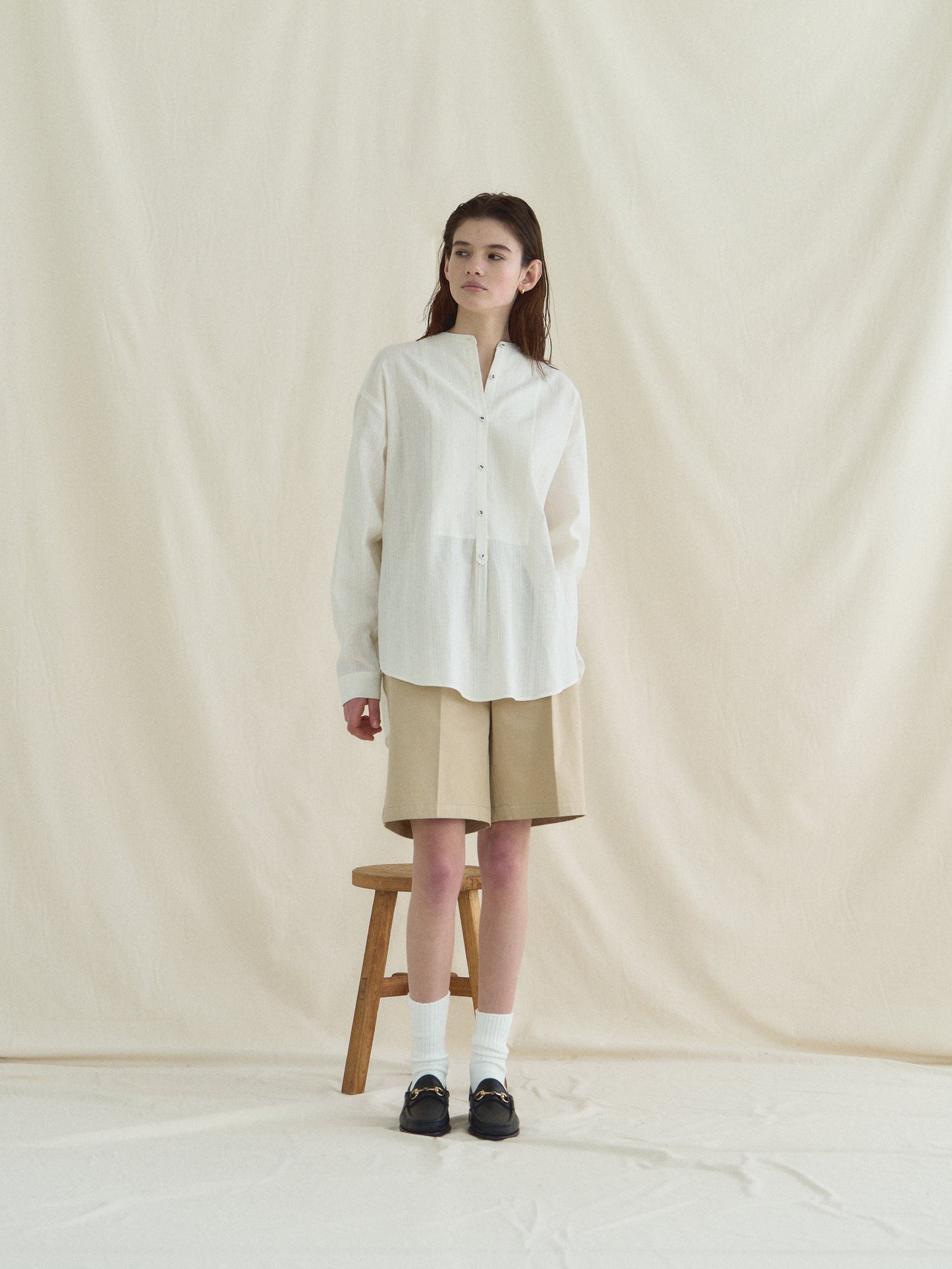 (-30%) BREAKFAST LONG SHIRT [ Antique Ivory ]