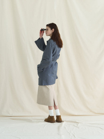 (-30%) ATELIER LONG JACKET [ Smokey Blue ]