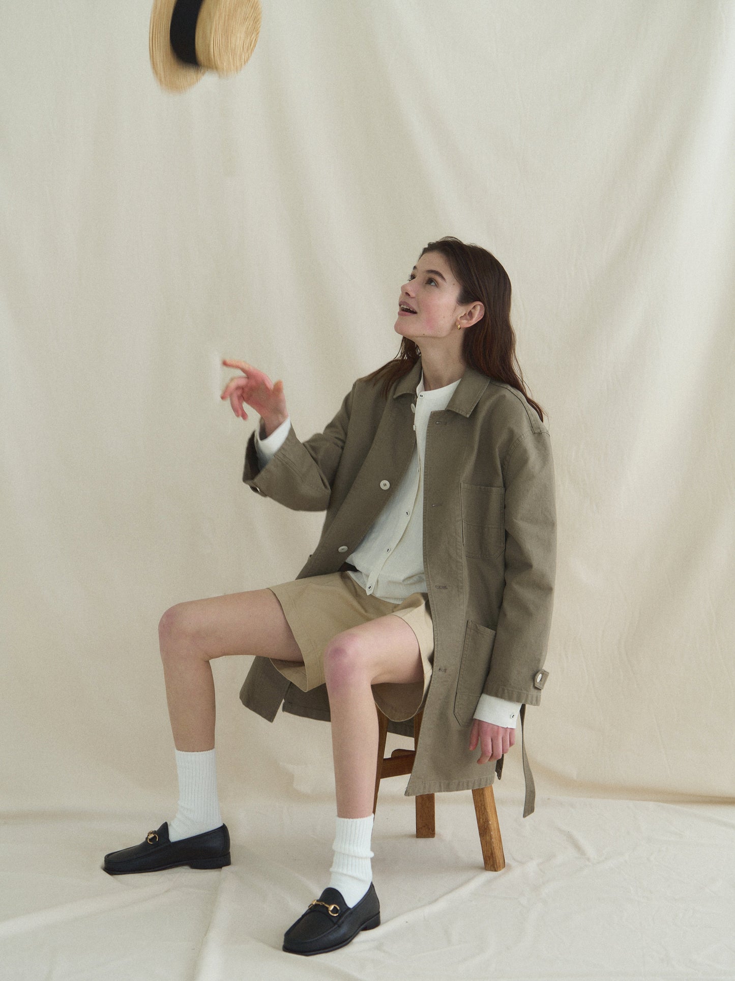 (-30%) ATELIER LONG JACKET [ Dessert Beige ]