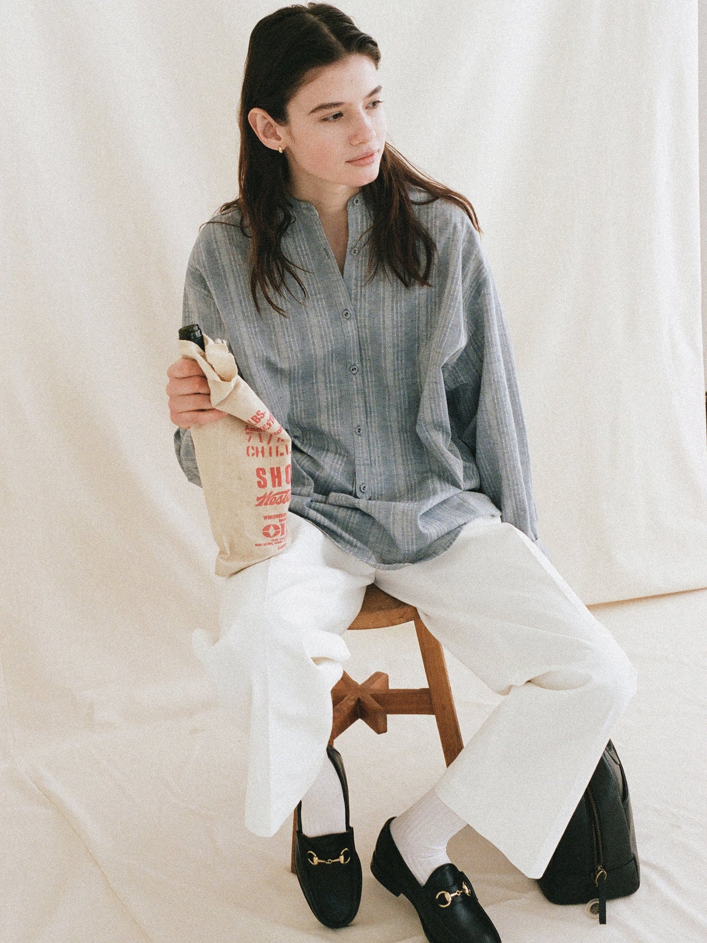 (-30%) BREAKFAST LONG SHIRT [ Denim Blue ]