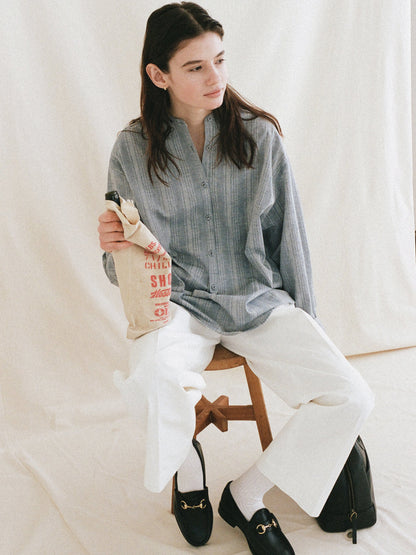 (-30%) BREAKFAST LONG SHIRT [ Denim Blue ]