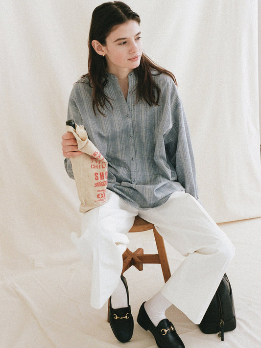 (-30%) BREAKFAST LONG SHIRT [ Denim Blue ]