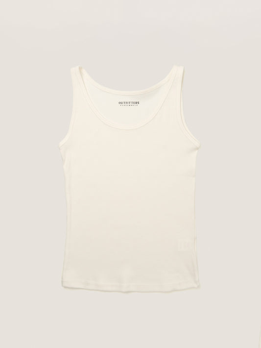 SOFT STRETCH SLEEVELESS [ White ]