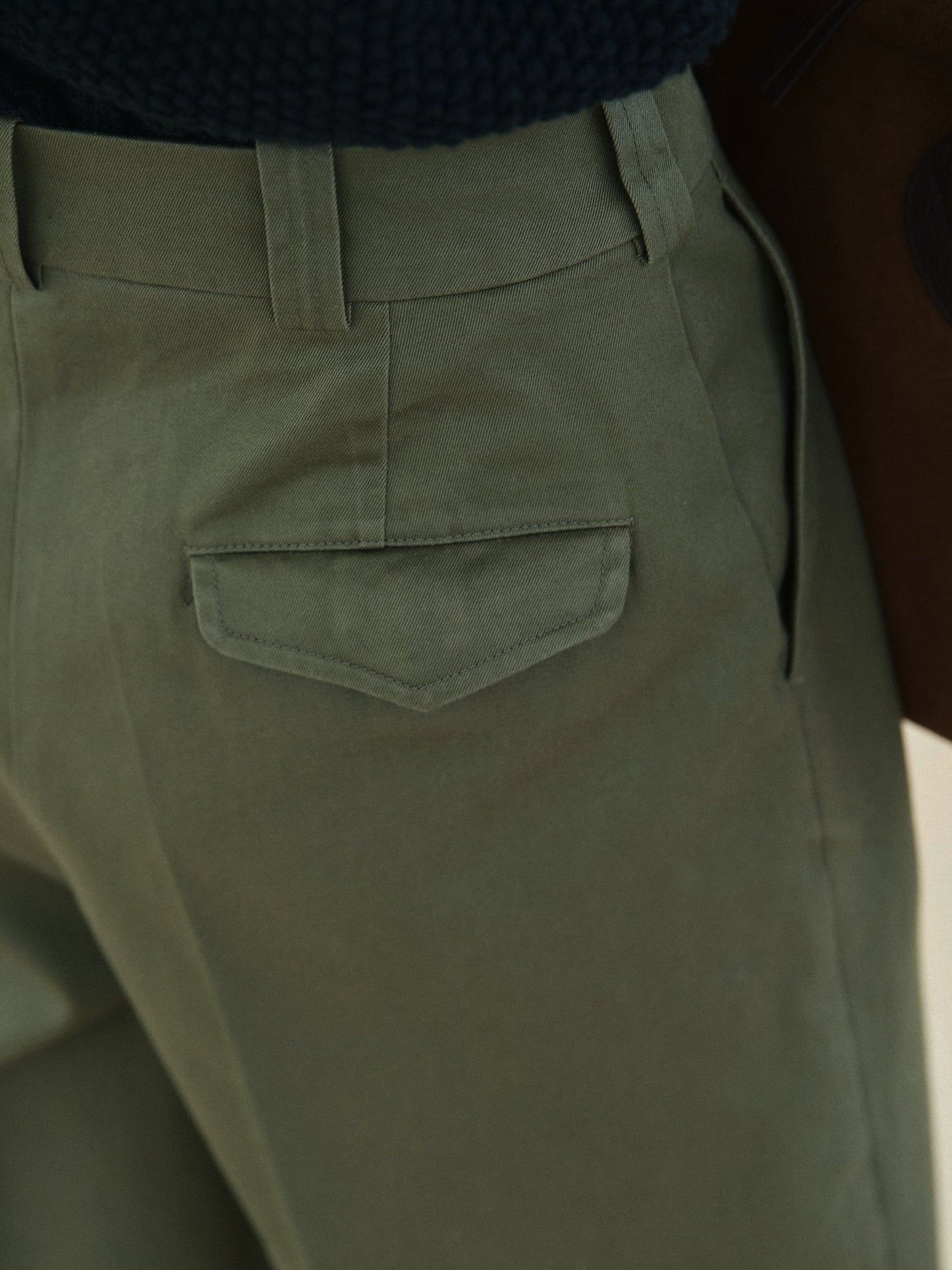 50's AMERICAN CHINO SHORTS [ Military Khaki ]