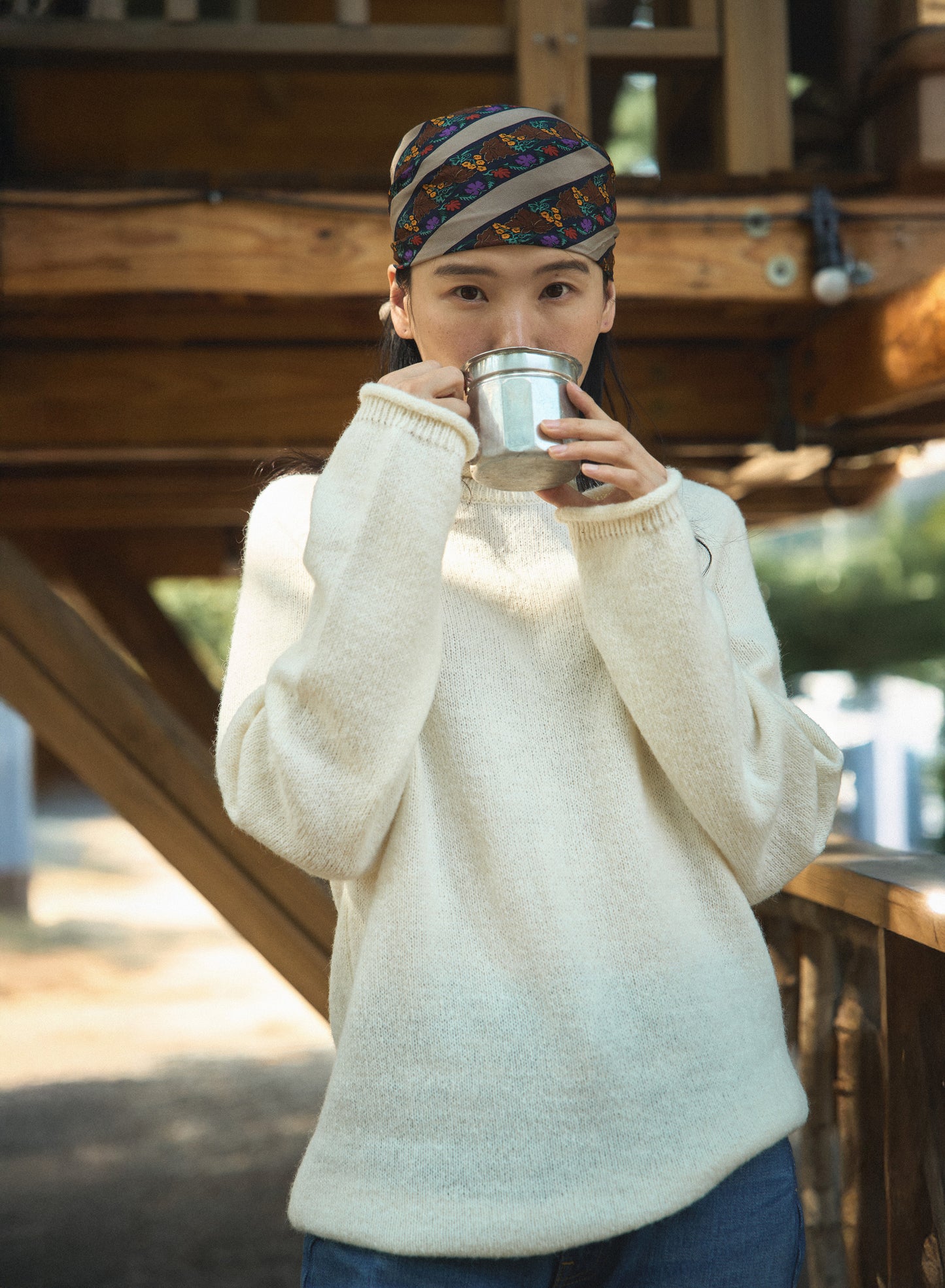 MONTBLANC ROLLNECK SWEATER [ Pure Ivory ]